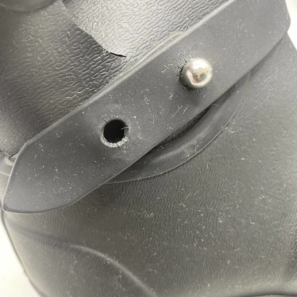 Rag & Bone New York Moto Rain Boots Black Rubber Size 37 EUR /Womens 7 US *READ - Picture 7 of 10